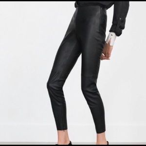 Zara Faux Leather Skinny Pants